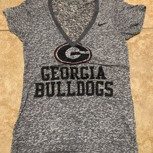Nike Georgia Bulldogs Heathered Gray Tee